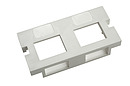 Produkt Čelo 25 x 50mm pro modulární zásuvku Solarix SX3 a SX4 pro dva keystony TA4702J - Solarix - Zásuvky