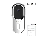 Produkt iGET HOME Doorbell DS1 White - inteligentní bateriový videozvonek s FullHD přenosem obrazu a zvuku - iGET - Chytrá domácnost