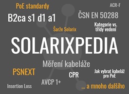 Solarixpedia: nový štítek u instalačních kabelů Solarix