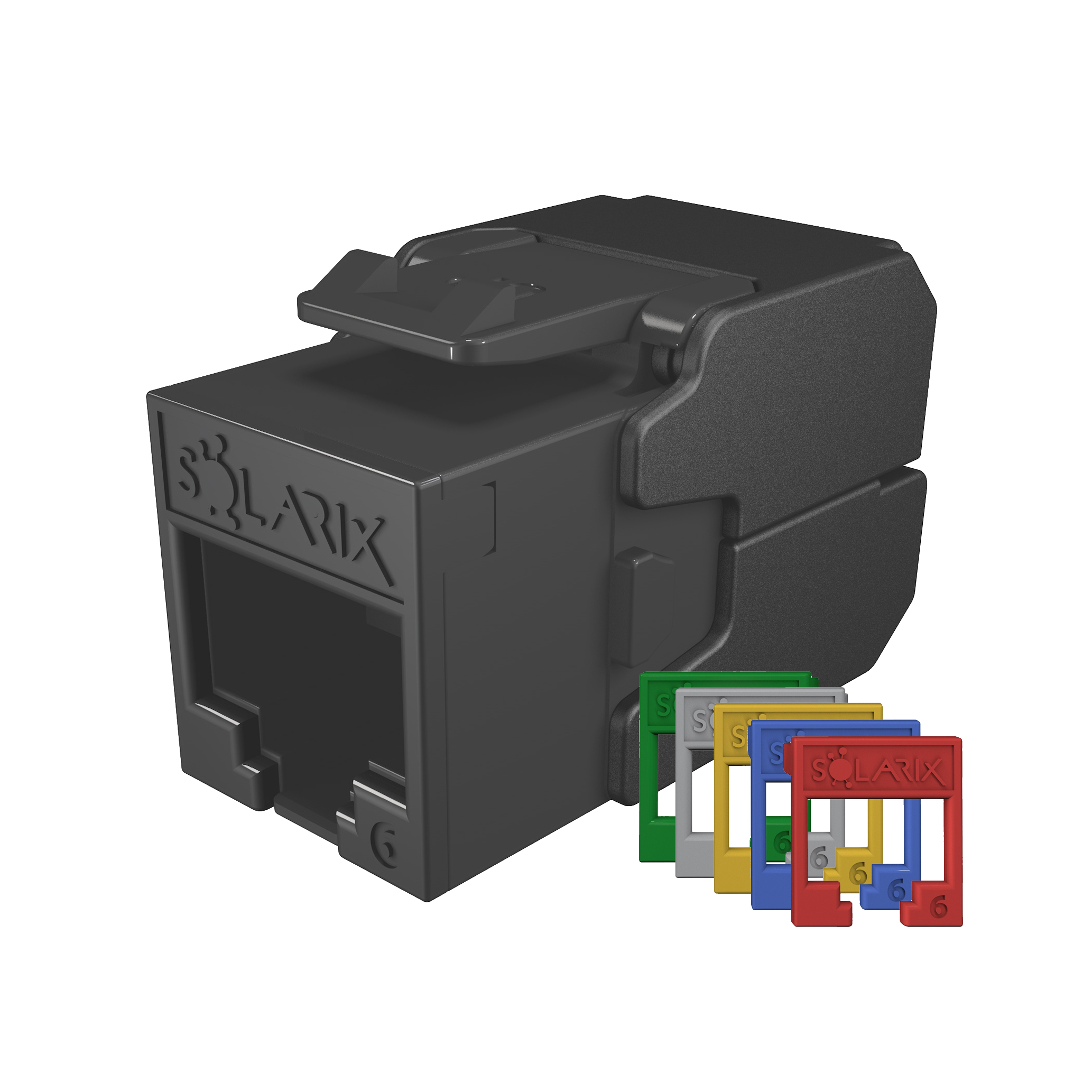 Nové nestíněné samořezné keystony Solarix s vyměnitelnou barevnou maskou