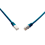 Produkt 10G patch kabel CAT6A SFTP LSOH 10m modrý non-snag-proof C6A-315BU-10MB - Solarix - Patch kabely