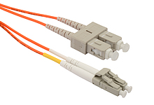 Produkt Patch kabel Solarix 50/125 LCupc/SCupc MM OM2 3m duplex  SXPC-LC/SC-UPC-OM2-3M-D - Solarix - Patch kabely