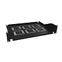 Produkt Police 19" 2U 350mm ukládací plato BK úchyt na přední lišty UP-23-B - Solarix - 19" příslušenství