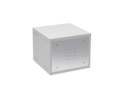 Produkt Rozvaděč nástěnný GrandN 9U 600mm, dveře plech, RAL 7035, GrandN-9U-66-21-G - Solarix - Nástěnné 19"