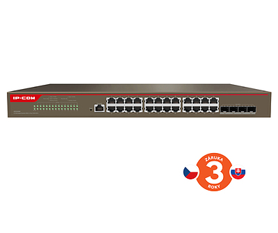 Produkt Tenda IP-COM G5328X Cloud Managed L3 Gigabit Switch, 24x RJ45 1000 Mb/s, 4x SFP+ 10 GB - Tenda - Switche