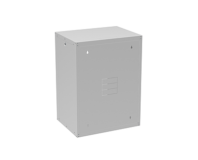 Produkt Rozvaděč nástěnný GrandN DUO 16U 450mm, dveře sklo, RAL 7035, GrandND-16U-645-11-G - Solarix - Nástěnné 19"