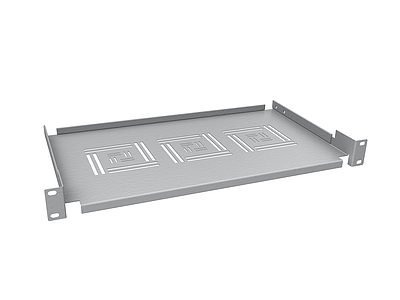 Produkt Police 19" 1U 250mm uklÃ¡dacÃ­ plato RAL 7035 Ãºchyt na pÅednÃ­ liÅ¡ty UP-02-G - Solarix - 19" pÅÃ­sluÅ¡enstvÃ­