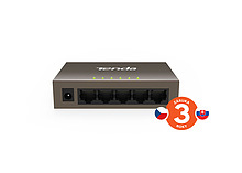 Produkt Tenda TEF1005D 5-Port Fast Ethernet Switch, 10/100Mbps, Kov, Fanless - Tenda - Switche