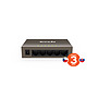 Produkt Tenda TEF1005D 5-Port Fast Ethernet Switch, 10/100Mbps, Kov, Fanless - Tenda - Switche
