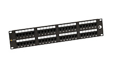 Produkt 19" patch panel Solarix 48 x RJ45 CAT6 UTP 350 MHz černý 2U SX48-6-UTP-BK - Solarix - Patch panely