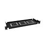 Produkt Police 19" 1U 150mm ukládací plato BK úchyt na přední lišty UP-01-B - Solarix - 19" příslušenství