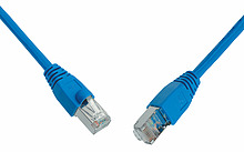 Produkt Patch kabel CAT6 SFTP PVC 0,5m modrý snag-proof C6-315BU-0,5MB - Solarix - Patch kabely