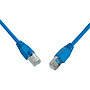 Produkt Patch kabel CAT6 SFTP PVC 0,5m modrý snag-proof C6-315BU-0,5MB - Solarix - Patch kabely