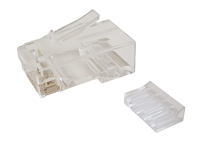 Produkt Konektor RJ45 CAT6 UTP 8p8c nestÃ­nÄnÃ½ sklÃ¡danÃ½ na drÃ¡t KRJ45/6SLD - Solarix - Konektory
