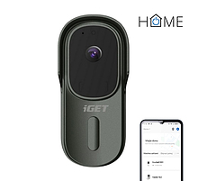 Produkt iGET HOME Doorbell DS1 Anthracite - inteligentní bateriový videozvonek s FullHD přenosem obrazu a zvuku - iGET - Chytrá domácnost