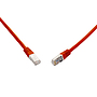 Produkt 10G patch kabel CAT6A SFTP LSOH 0,5m červený non-snag-proof C6A-315RD-0,5MB - Solarix - Patch kabely