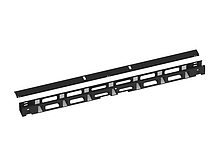 Produkt Vertikální vyvazovací žlab 42U kovový s krytem, BK, VVZ-K-42-B  - Solarix - Příslušenství