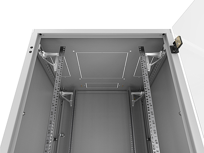 Produkt Rozvaděč LC-50 42U, 800x1000 RAL 7035, skleněné dveře - Solarix - Stojanové 19"