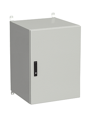 Produkt RozvadeÄ nÃ¡stÄnnÃ½ venkovnÃ­ LC-20 18U 600x600 plechovÃ© dveÅe 3bodovÃ½ zÃ¡mek LC-20-18U-66-22-G - Solarix - VenkovnÃ­ s vyÅ¡Å¡Ã­m IP