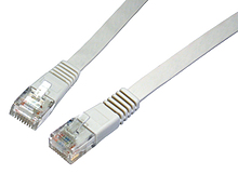 Produkt Patch kabel plochý CAT5E UTP LSOH 2m šedý non-snag-proof C5E-111GY-2MB - Solarix - Patch kabely ploché