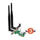 Produkt Tenda E12 Wireless AC1200 PCI Express Adapter, 802.11a/ac/b/g/n, 1167Mb/s, 2x 5 dBi, PCIe - Tenda - Wi-Fi adaptéry