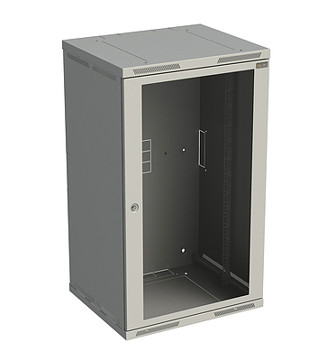 Produkt RozvadÄÄ nÃ¡stÄnnÃ½ SENSA 21U 600mm, dveÅe sklo, RAL 7035, SENSA-21U-66-11-G - Solarix - NÃ¡stÄnnÃ© 19"