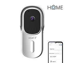 Produkt iGET HOME Doorbell DS1 White - inteligentní bateriový videozvonek s FullHD přenosem obrazu a zvuku - iGET - Zabezpečení