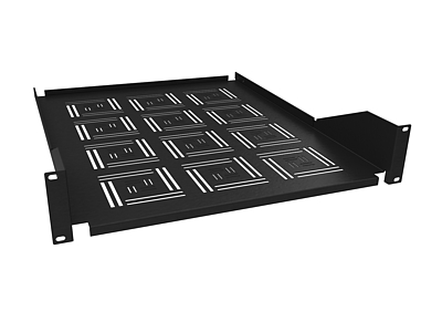 Produkt Police 19" 2U 550mm uklÃ¡dacÃ­ plato BK Ãºchyt na pÅednÃ­ liÅ¡ty UP-25-B - Solarix - 19" pÅÃ­sluÅ¡enstvÃ­