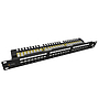 Produkt 19" patch panel Solarix 24 x RJ45 CAT6 UTP s vyvazovací lištou 1U SX24L-6-UTP-BK-N - Solarix - Patch panely