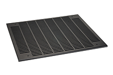 Produkt Filtrační mřížka s filtrační vložkou pro ventilační jednotky VJ-Rx barvy černá RAL9005 - Solarix - Příslušenství