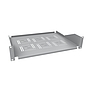 Produkt Police 19" 2U 350mm ukládací plato RAL 7035 úchyt na přední lišty UP-23-G - Solarix - 19" příslušenství