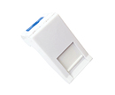 Produkt Modul French style Solarix 22,5 x 45mm pro 1 keystone úhlový bílý SXF-M-1-22,5-WH-U - Solarix - Zásuvky