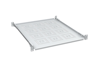 Produkt Police 19" 1U 550mm pevnÃ¡ RAL 7035 Ãºchyt na pÅednÃ­ i zadnÃ­ liÅ¡ty UP-15-G - Solarix - 19" pÅÃ­sluÅ¡enstvÃ­