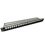 Produkt 19" modulární neosazený patch panel Solarix 24 portů 1U SX24M-0-STP-BK-UNI-N - Solarix - Patch panely