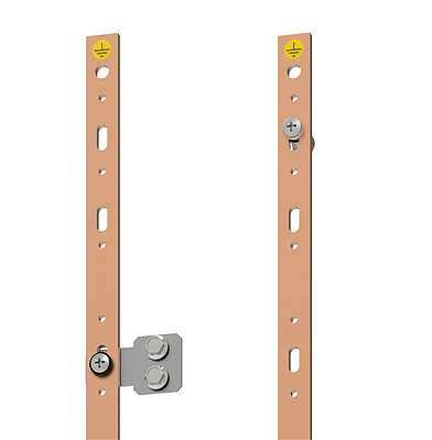 Produkt Uzemňovací lišta Cu 5X20 45U se závitem M6 - Solarix - Příslušenství