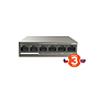 Produkt Tenda TEF1106P-4-63W 6xRJ45 Switch s 4xPoE 802.3af/at, 10/100Mbps, celkem 58W, Kov - Tenda - Switche