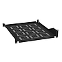 Produkt Police 19" 2U 550mm pevná BK úchyt na přední i zadní lišty UP-35-B - Solarix - 19" příslušenství