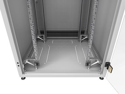 Produkt Rozvaděč LC-50 45U, 800x800 RAL 7035, skleněné dveře - Solarix - Stojanové 19"