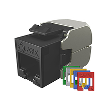 Produkt Samořezný keystone Solarix CAT6A UTP SXKJ-10G-UTP-RAL-SA, RAL FIT moduly, CROSSTALK PROTECT, Component Level a 4PPoE certifikace - Solarix - Keystony