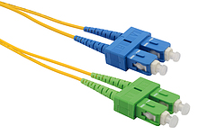 Produkt Patch kabel 9/125 SCapc/SCupc SM OS 1m duplex SXPC-SC/SC-APC/UPC-OS-1M-D - Solarix - Patch kabely