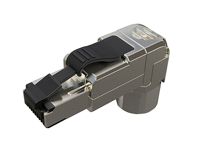 Produkt Konektor MPTL 90Â° RJ45 CAT6 STP samoÅeznÃ½ SXRJ45-6-STP-BK-SA-U - Solarix - Konektory