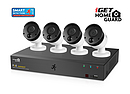 Produkt iGET HOMEGUARD HGNVK85304 - systém s PoE napájením, 8-kanálové NVR + 4x HGNVK930CAM FullHD kamera - iGET - Zabezpečení