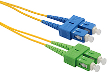 Produkt Patch kabel 9/125 SCapc/SCupc SM OS 2m duplex  SXPC-SC/SC-APC/UPC-OS-2M-D - Solarix - Patch kabely