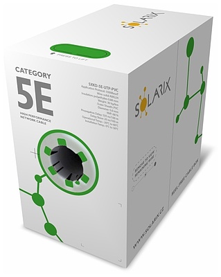 Produkt Instalační kabel Solarix CAT5E UTP PVC E<sub>ca</sub> 305m/box SXKD-5E-UTP-PVC  - Solarix - Kabely drát