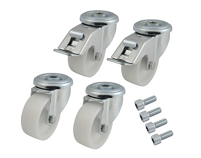 Produkt Kolečka otočná pod stojanový rozvaděč, nosnost 600 kg, set 4 kusů, KOL-HD600 - Solarix - Příslušenství