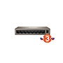 Produkt Tenda TEG1008M 8-portový Gigabit Ethernet Switch, 10/100/1000Mbps, Kov - Tenda - Switche