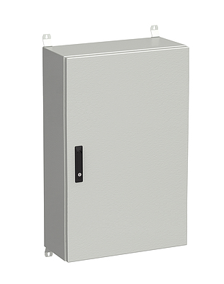 Produkt RozvadeÄ nÃ¡stÄnnÃ½ venkovnÃ­ LC-20 21U 600x300 plechovÃ© dveÅe 3bodovÃ½ zÃ¡mek LC-20-21U-63-22-G - Solarix - VenkovnÃ­ s vyÅ¡Å¡Ã­m IP