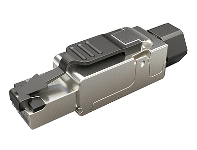 Produkt Konektor MPTL univerzální RJ45 CAT6A STP samořezný SXRJ45-6A-STP-BK-SA - Solarix - Konektory