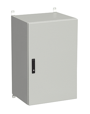 Produkt RozvadeÄ nÃ¡stÄnnÃ½ venkovnÃ­ LC-20 21U 600x500 plechovÃ© dveÅe 3bodovÃ½ zÃ¡mek LC-20-21U-65-22-G - Solarix - VenkovnÃ­ s vyÅ¡Å¡Ã­m IP