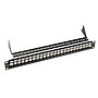 Produkt 19" modulární neosazený patch panel Solarix 24 portů černý 1U SX24M-0-STP-BK-UNI - Solarix - Patch panely